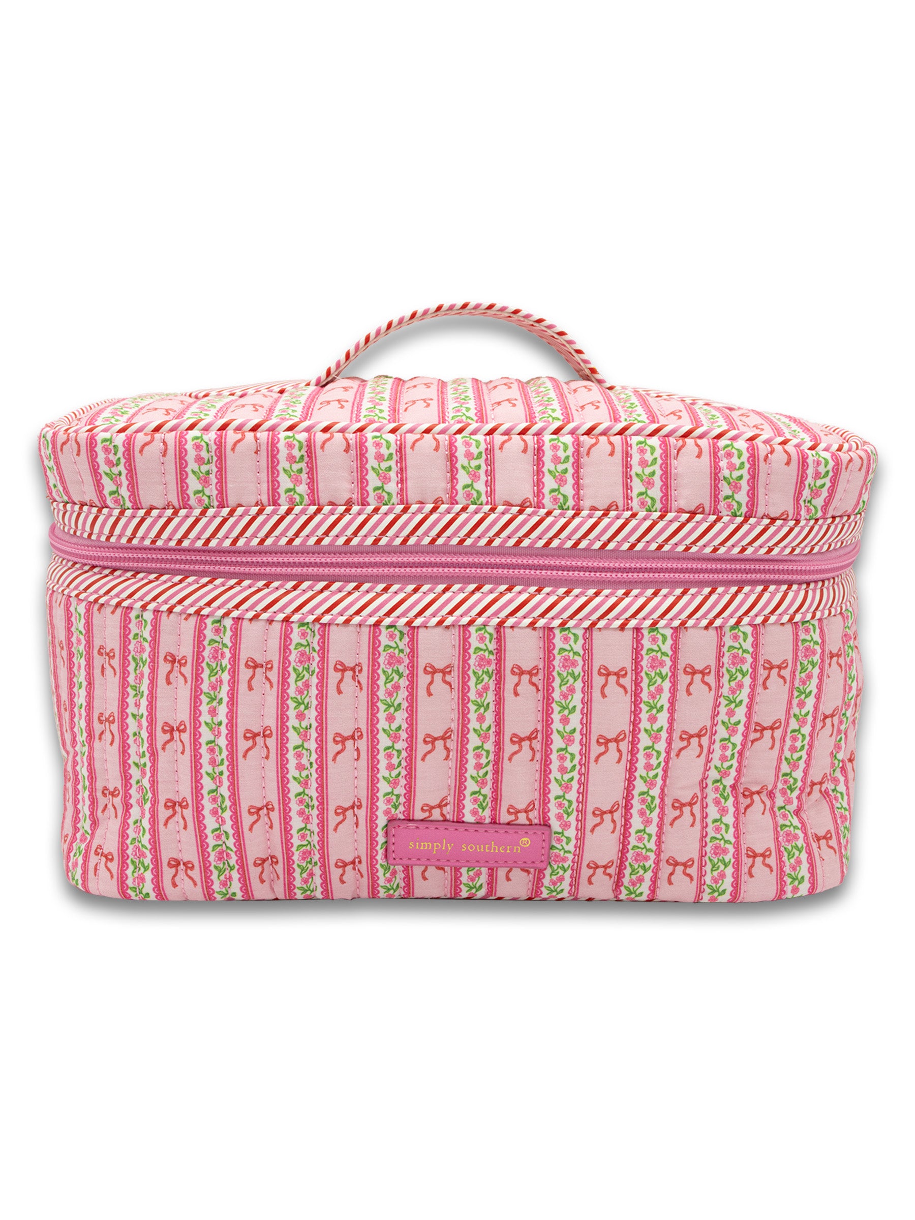 Large Pink Bows Makeup Bag
