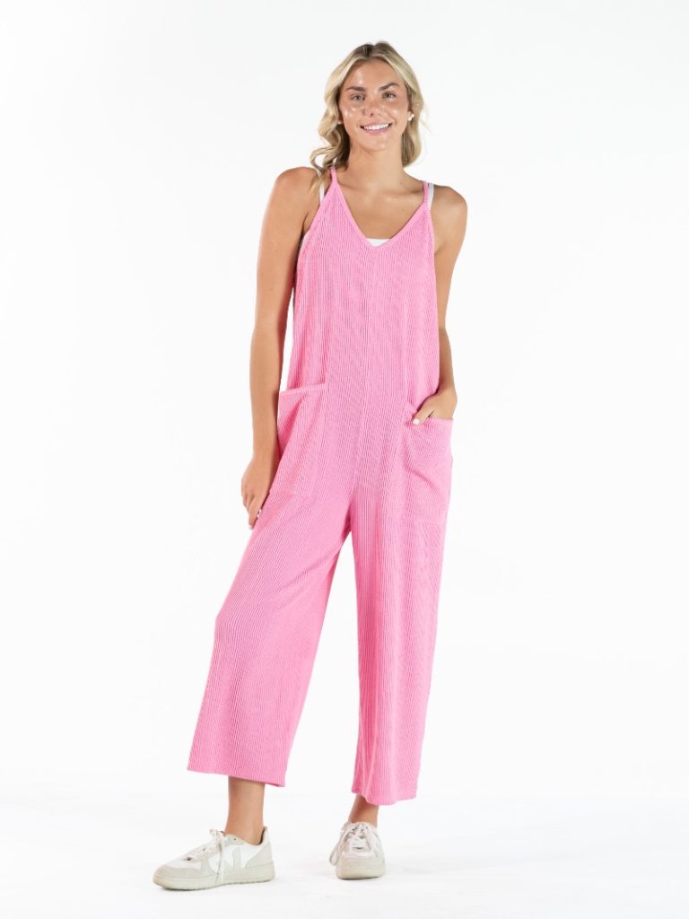 Poppy Pink Jumpsuit