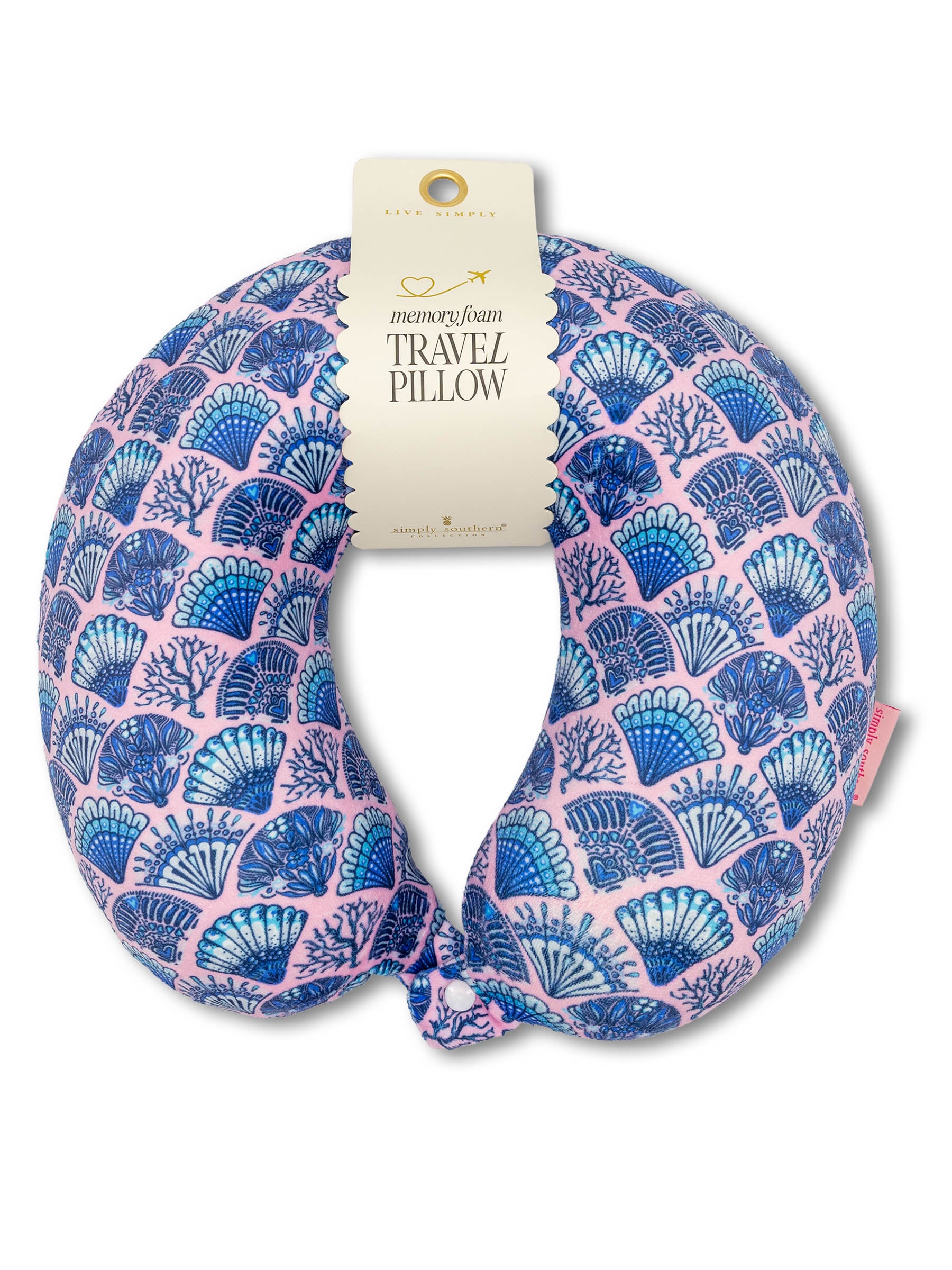 Shells Memory Foam Travel Pillow
