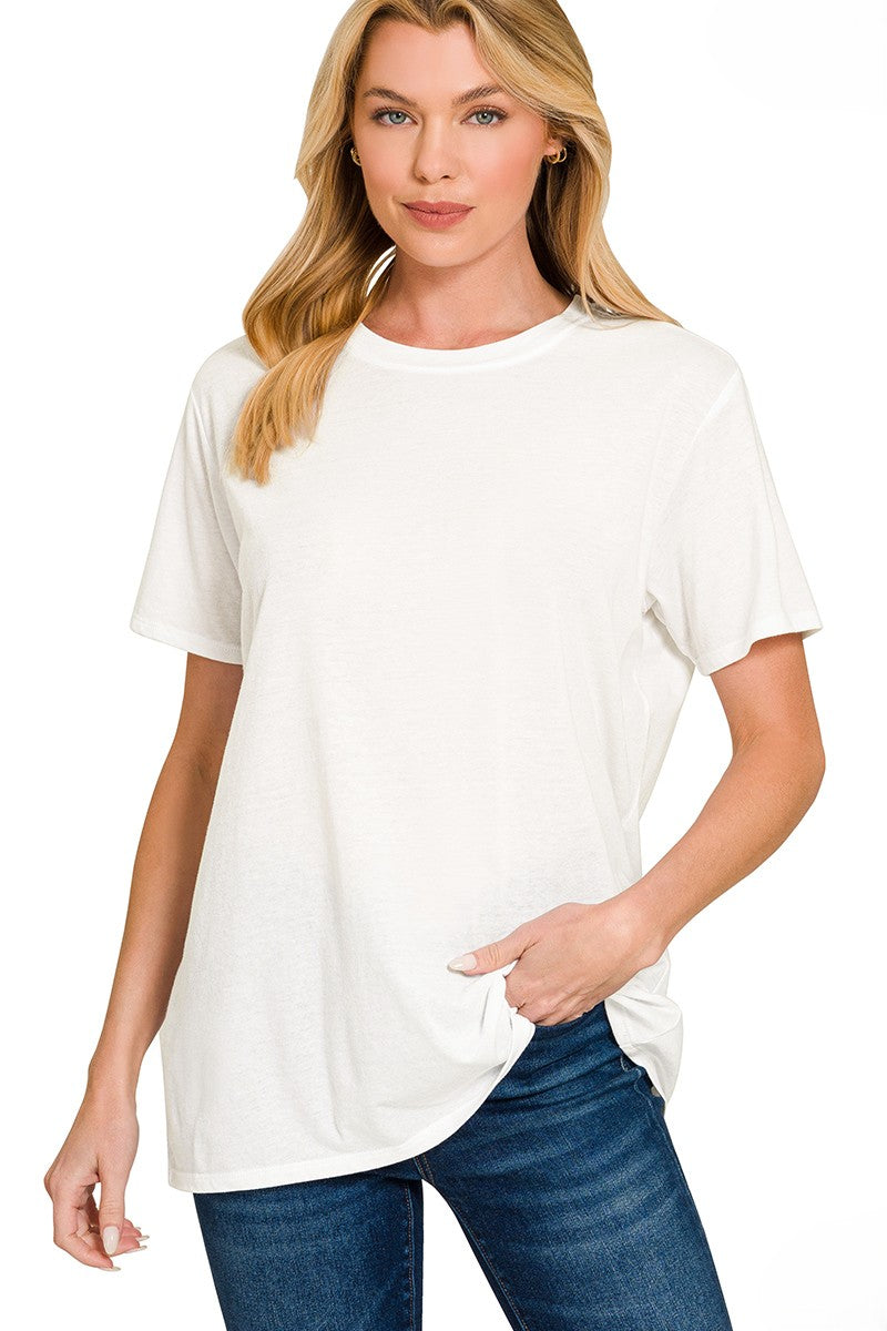Plain White Boyfriend Tee
