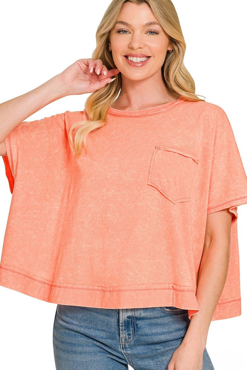 Acid Washed Oversized Tee