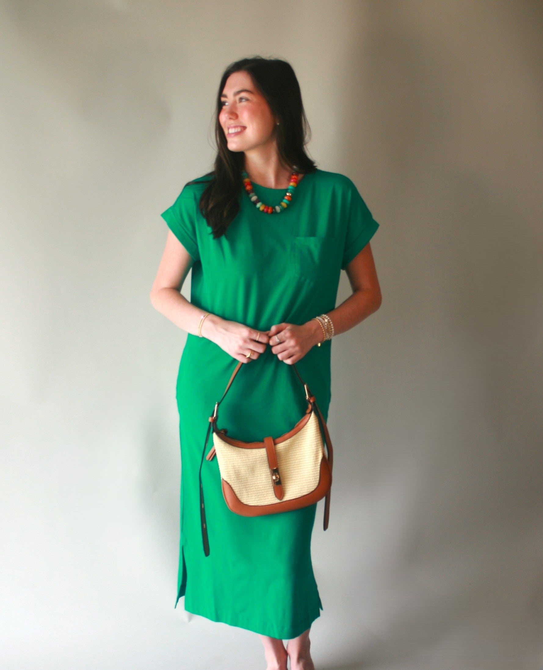 The Emerald T-Shirt Dress