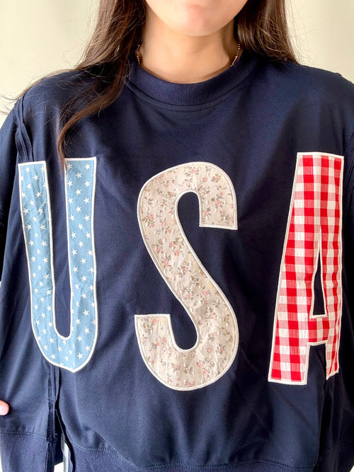 All American Patchwork Top