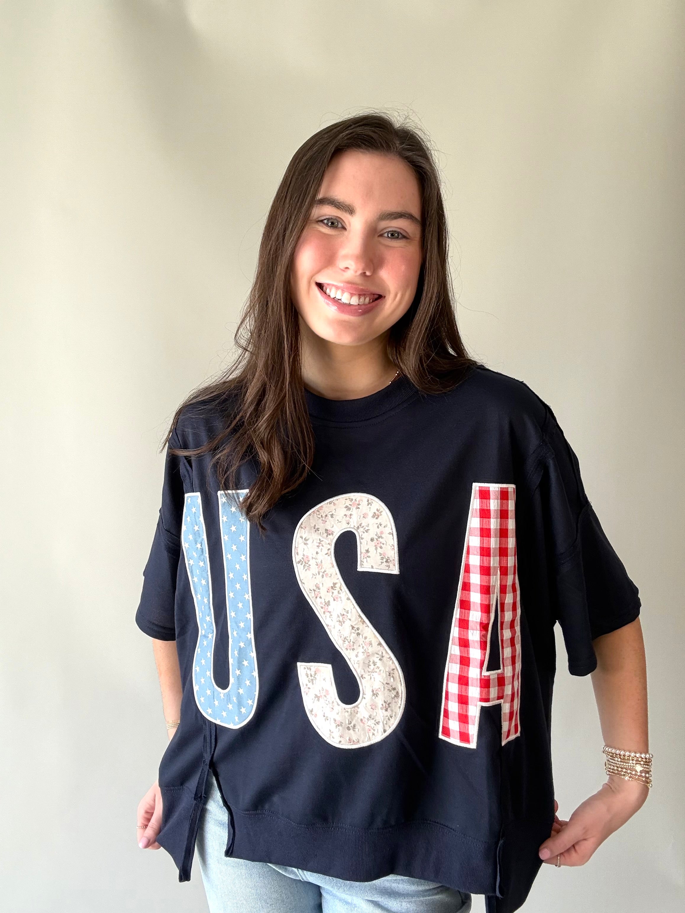 All American Patchwork Top