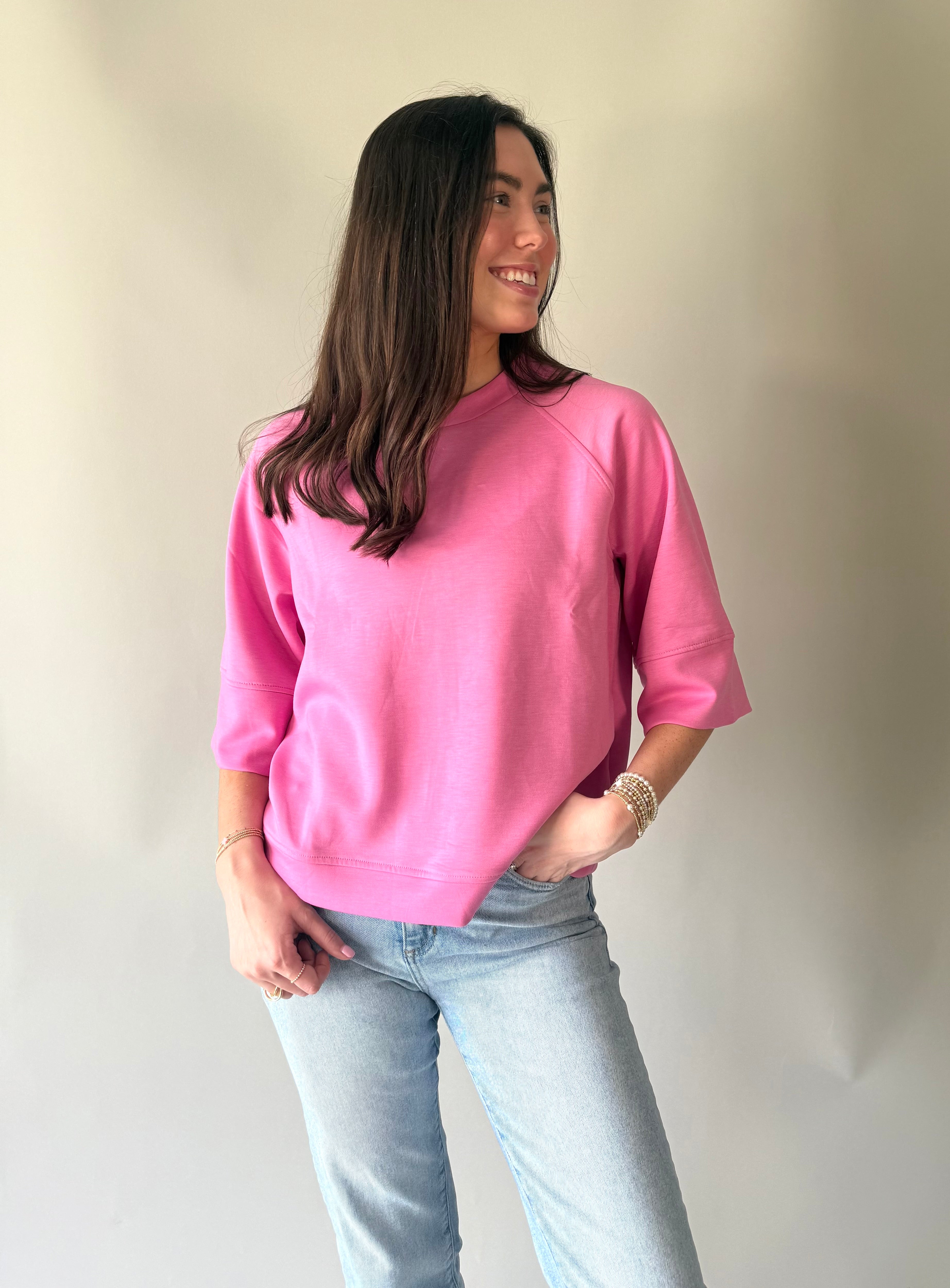 Scuba 3/4 Sleeve Top