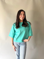 Scuba 3/4 Sleeve Top
