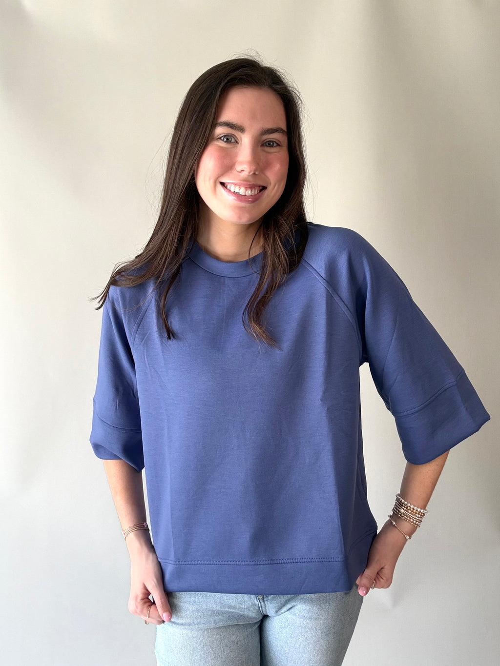 Scuba 3/4 Sleeve Top