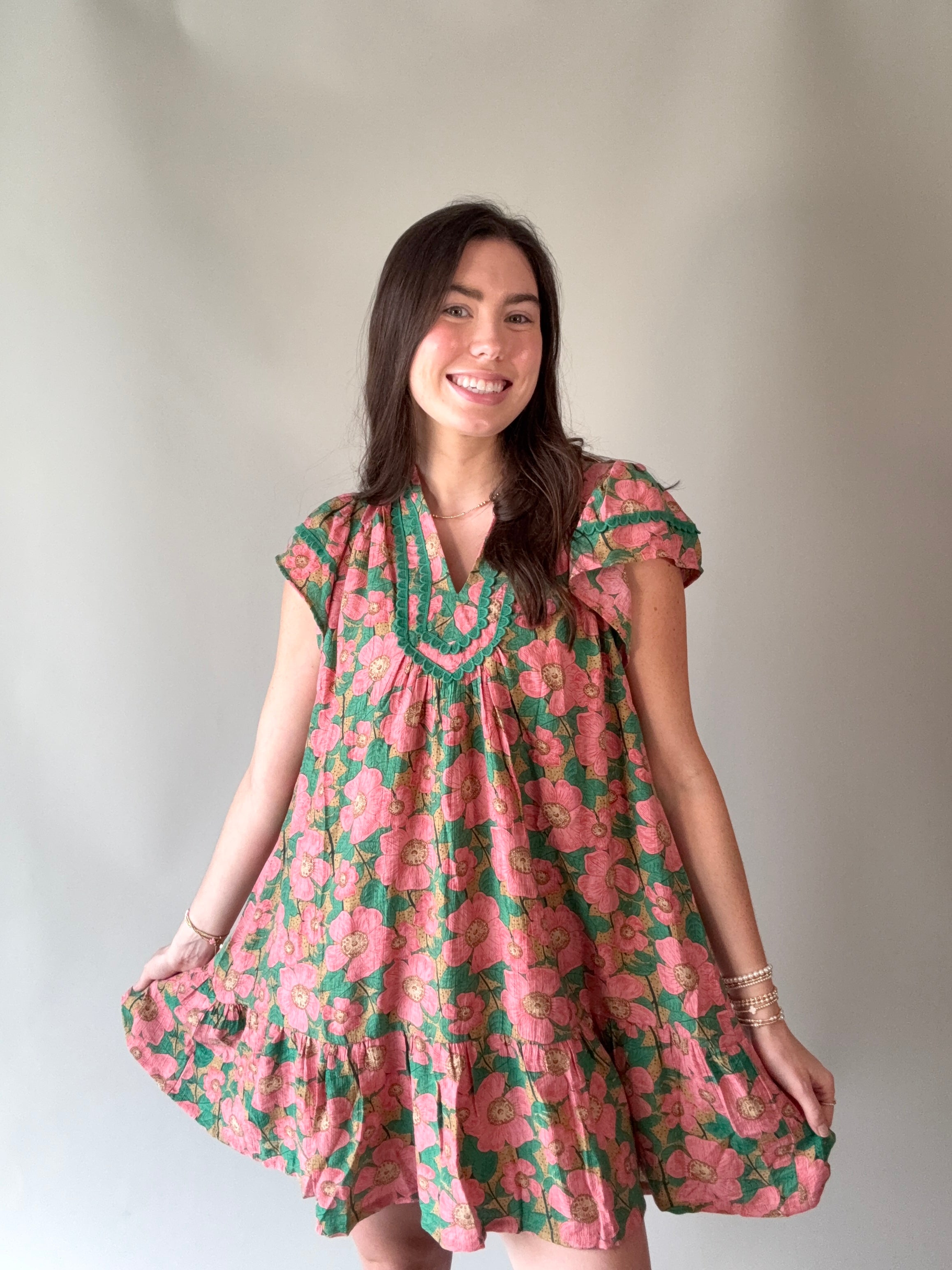 Blush Garden Mini Dress