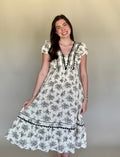Midnight Prairie Midi Dress