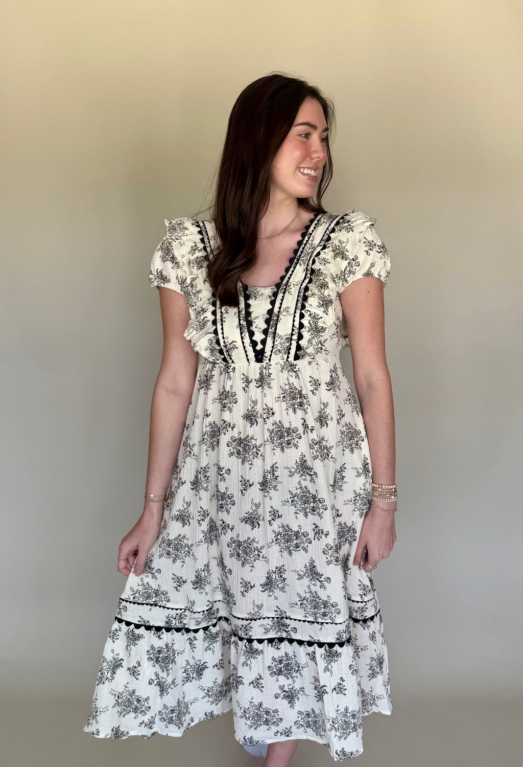Midnight Prairie Midi Dress