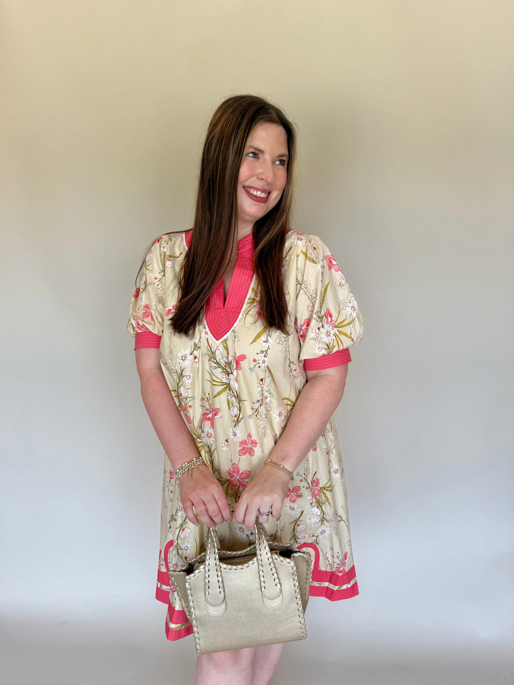 Coral Blossom Dress