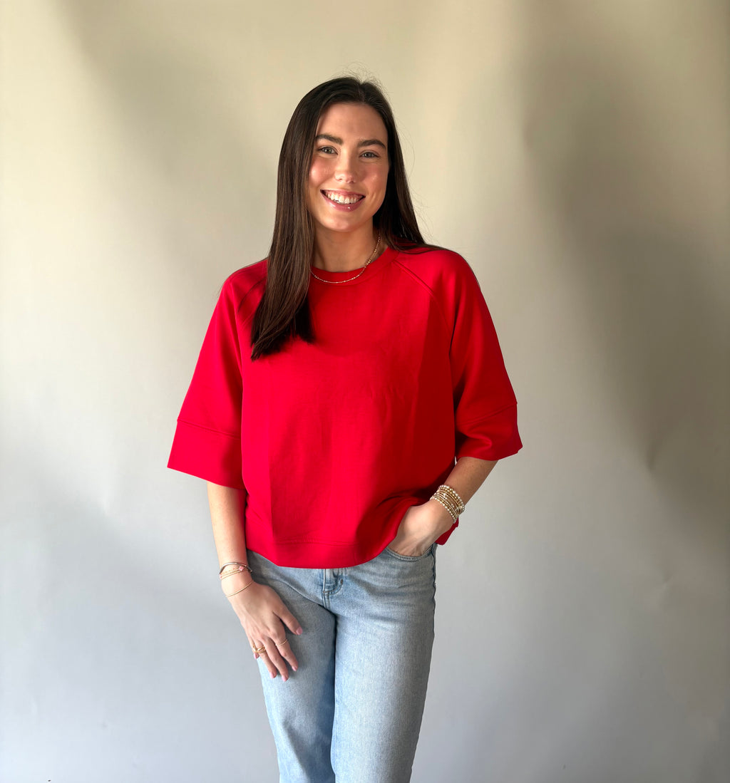 Scuba 3/4 Sleeve Top