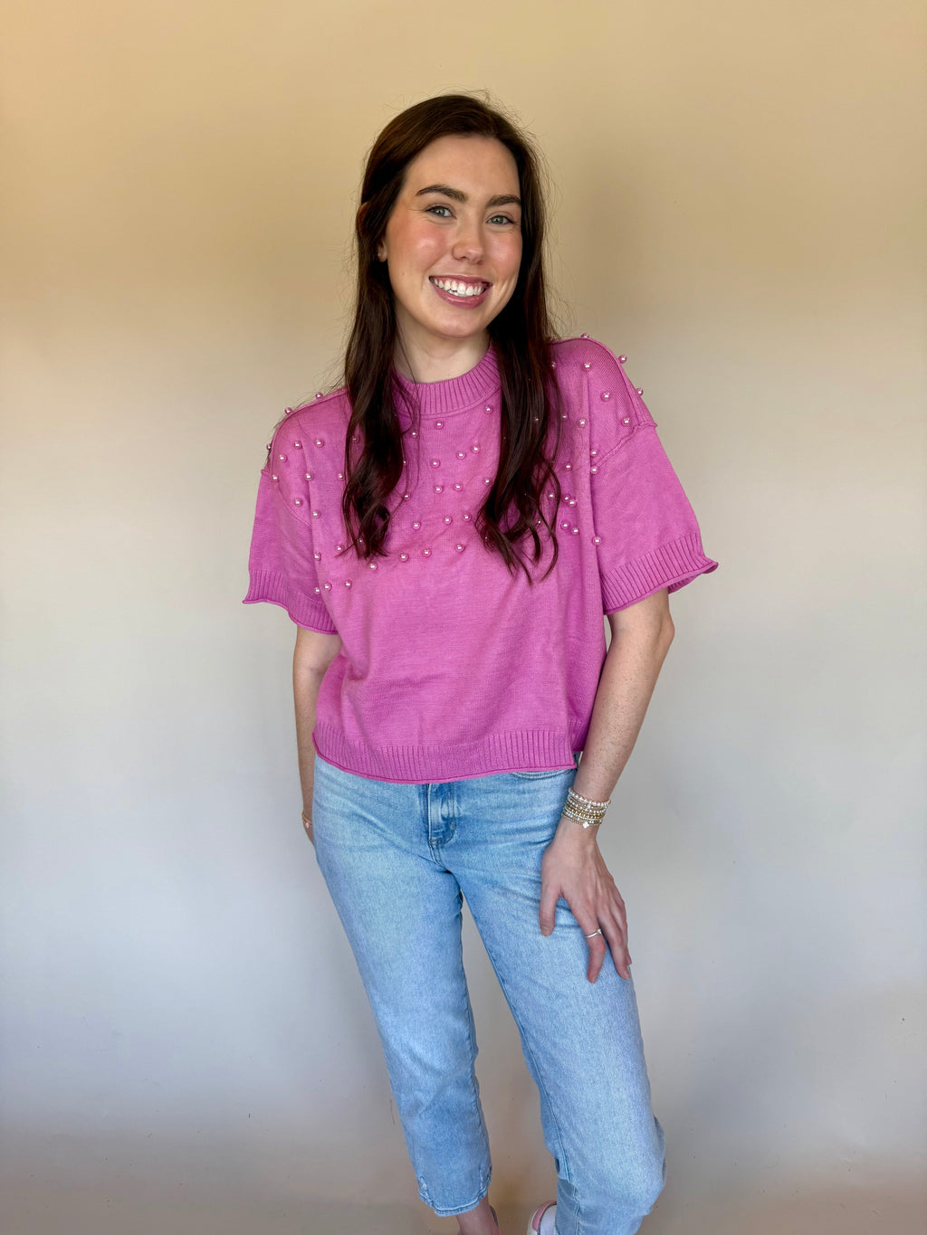 The Pink Pearl Top