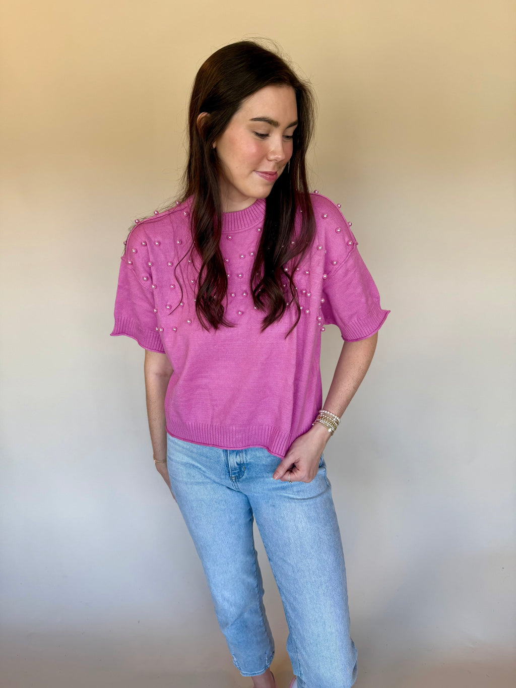 The Pink Pearl Top