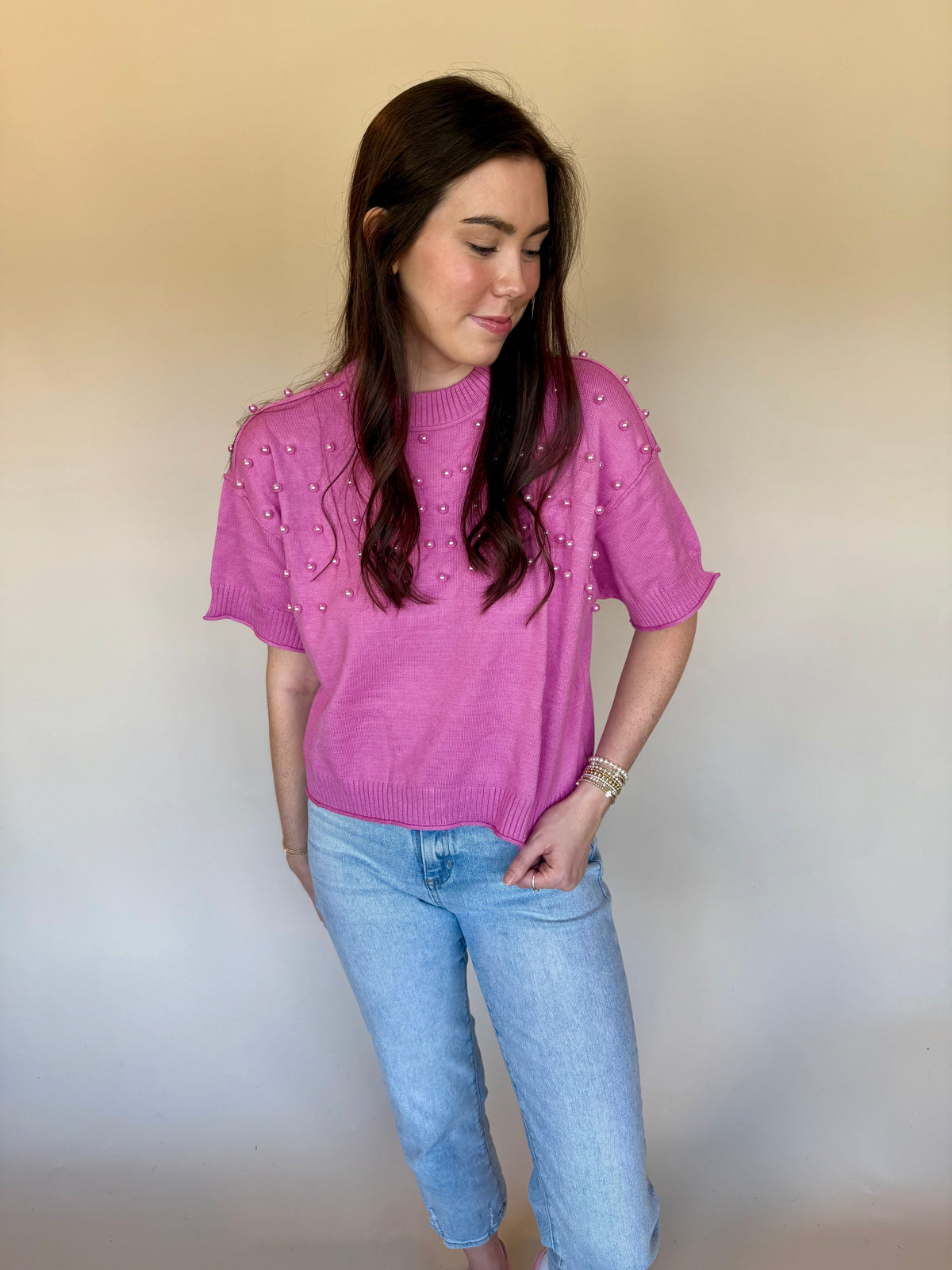 The Pink Pearl Top