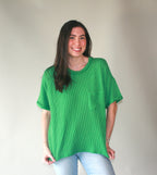 Ultra Comfy Ribbed Top With Pocket