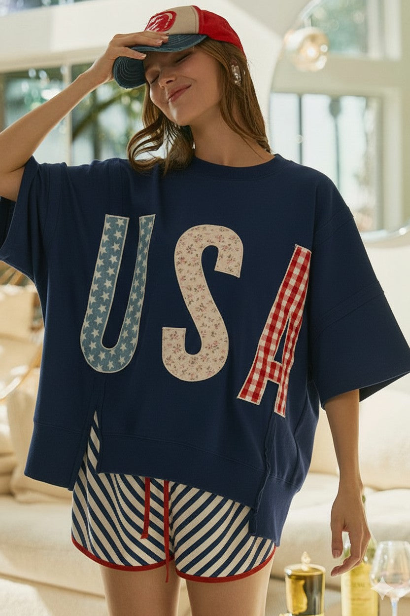 All American Patchwork Top
