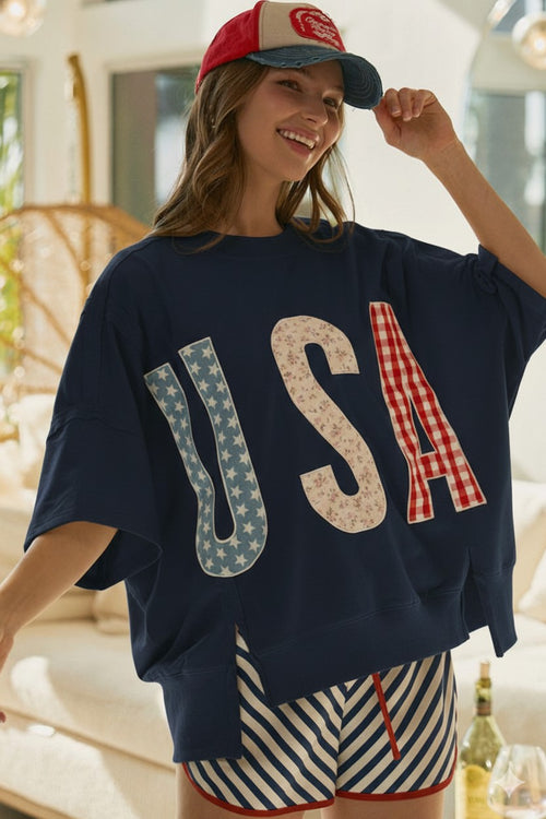 All American Patchwork Top