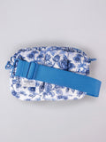 Quilted Print Puff Belt Bag