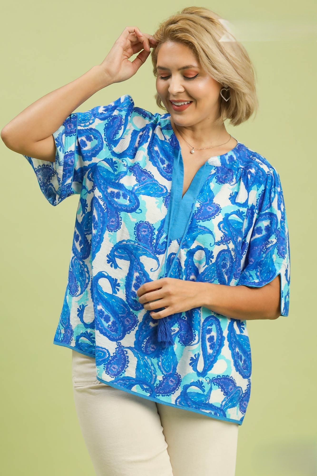 Paisley Print Blouse