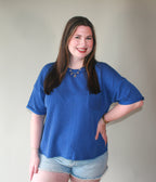 Ultra Comfy Ribbed Top With Pocket