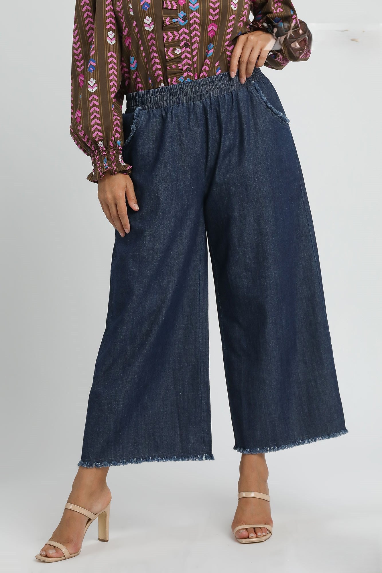 Dark Blue Denim Pants