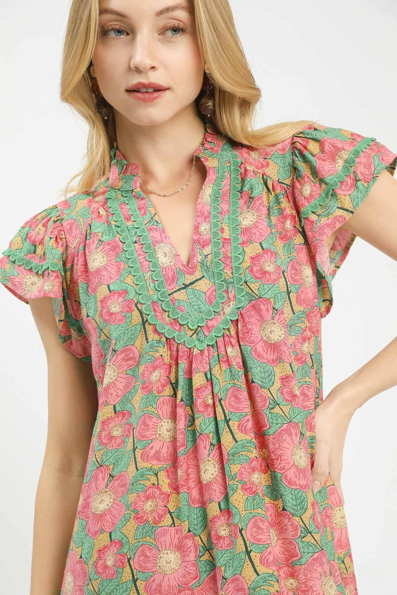 Blush Garden Mini Dress