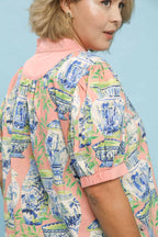Porcelain Garden Top in Peachy Pink
